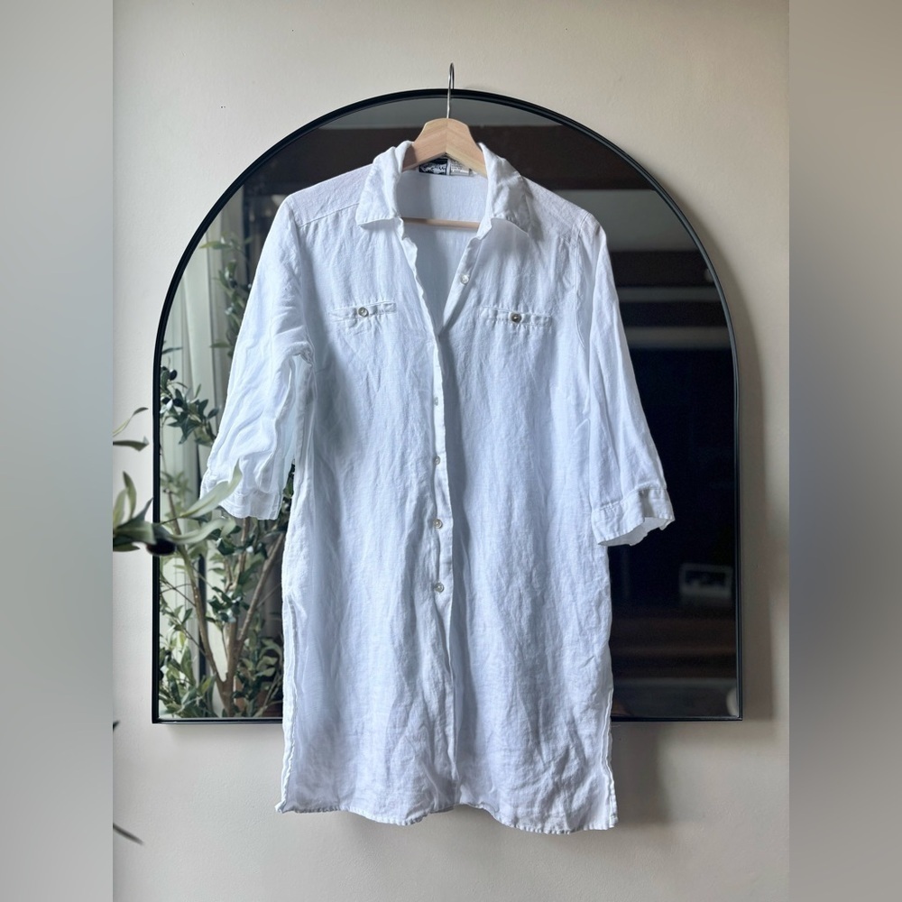 VTG | Edward Irish linen top | size small - Picture 2 of 6